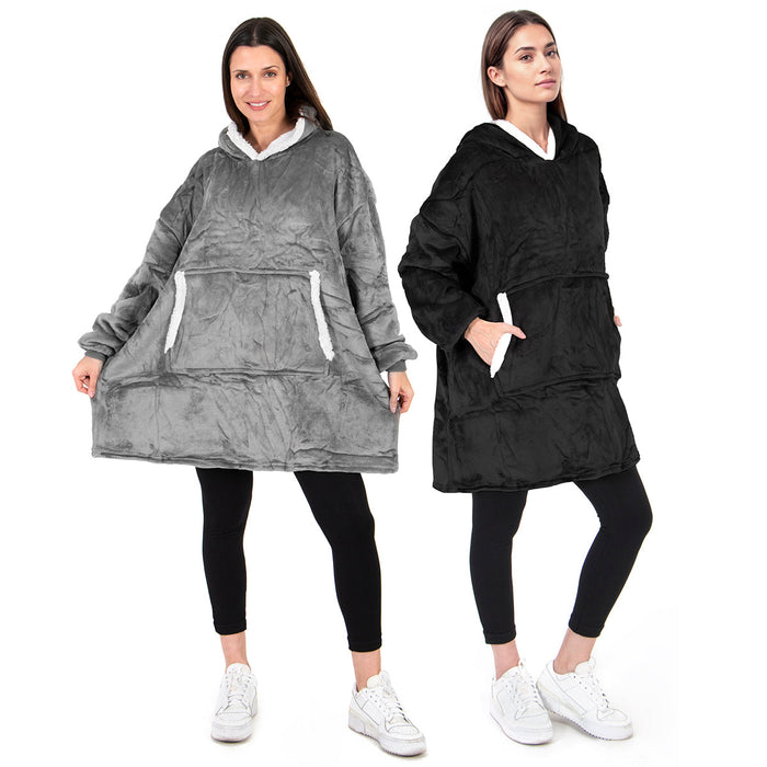 Sudadera cobija gigante unisex Set 2 piezas